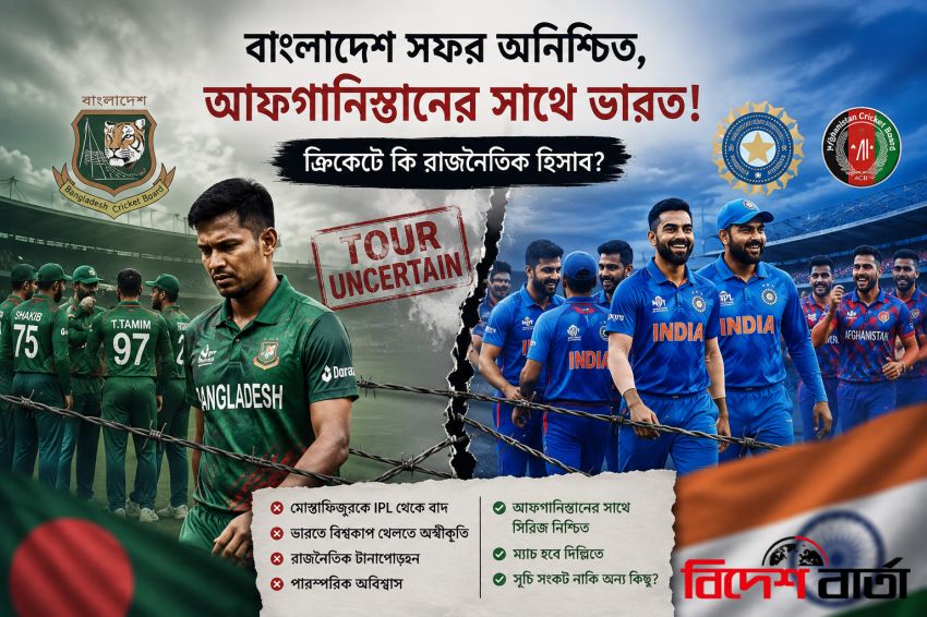 বাংলাদেশ নয় আফগানিস্তানের সঙ্গে খেলবে ভারত, ক্রিকেটে চলছে রাজনৈতিক হিসাব?