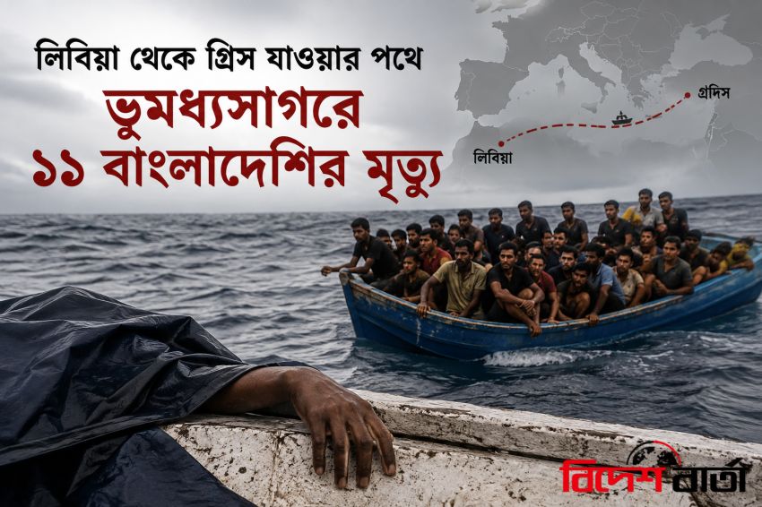 লিবিয়া থেকে গ্রিস যাওয়ার পথে ভূমধ্যসাগরে ১১ বাংলাদেশির মৃত্যু