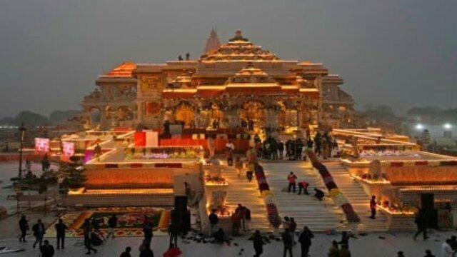 ভারতের সেই রামমন্দিরের উদ্বোধন, বিরোধীদের বর্জন