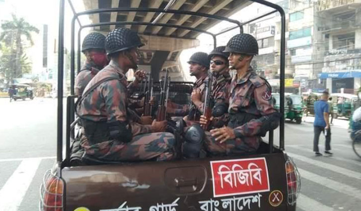 সারাদেশে ১৫২ প্লাটুন বিজিবি মোতায়েন