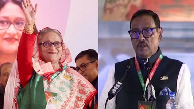 আবারো সভাপতি শেখ হাসিনা, সম্পাদক ওবায়দুল কাদের